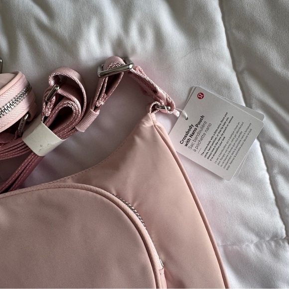 Crossbody Bag with Nano Pouch - Flush Pink - Picture 6 of 9